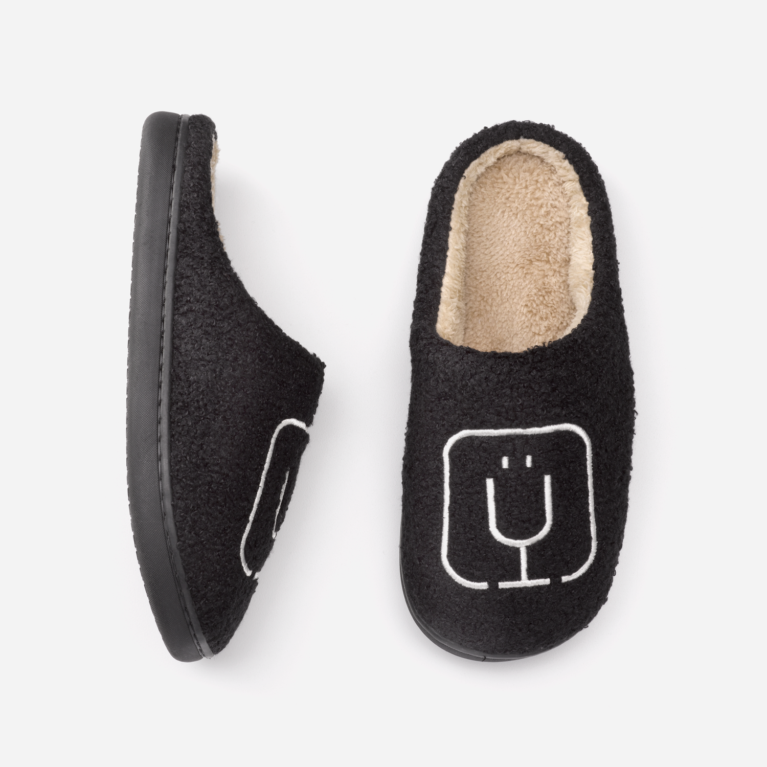 brumate-fuzzy-slippers-black-r2 apparel-slippers-above.png